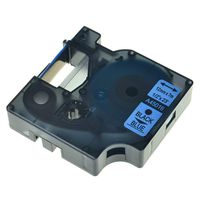 NineLeaf 1PK 1/2 inch Black on Blue 12mm Label Tape Compatible for DYMO D1 45016 LabelPoint 100 150 200 250