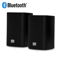 Acoustic Audio AA351B Bluetooth Indoor Outdoor 2 Way Powered Speakers Black
