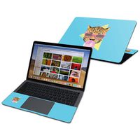 MightySkins Skin Compatible with Apple MacBook Air 13" (2019-2018) - Bubble Gum Cheetah | Protective, Durable, and Unique Vinyl Decal wrap Cover | Easy to Apply, Remove | Made in The USA