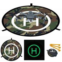 ApexOne Camo Luminous Drones Landing Pad 73.5cm/29'', Universal Waterproof Foldable Landing Pad Helipad for RC Drones Helicopter, PVB Drones, DJI Mavic Air Pro Phantom 2/3/4/Pro, Antel Robotic