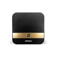 Arroux Wireless Doorbell Chime Plug & Play 250m (800ft) Wirelss Connection to Doorbells Input (Black)