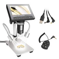 USB Digital Microscope Camera, Jiusion 40-1000X Portable Magnification Endoscope 8pcs LED with Adaptor Professional Stand, Compatible with Mac Window XP 7 8 10 OTG Android