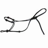 Horse Rope Training Halter - 4 Knot from 1/4" Stiff Polyester Halter Cord - Size Rope Most Trainers Use! (Hunter Green, Weanling)
