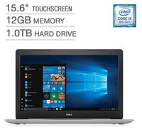 2018 Newest Dell Inspiron 15.6" Full HD IPS Touchscreen Laptop, Intel Quad-Core i5-8250U up to 3.4GHz 12GB DDR4 1TB HDD DVDRW MaxxAudio Pro 802.11ac Bluetooth Backlit Keyboard, Win 10 - Silver
