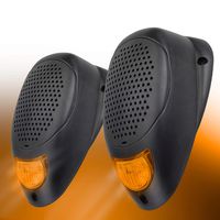 MAGNADYNE Linear Series LS2 Water Resistant 3 INCH Surface Mount Satellite Speaker with LED Lighting (Amber)