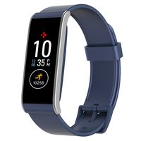 MyKronoz ZeFit4 Fitness Activity Tracker with Color Touchscreen & Smart Notifications - Blue/Silver