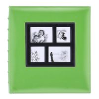 Artmag Photo Album 4x6 600 Photos, Large Capacity Wedding Family Leather Cover Picture Albums Holds 600 Horizontal and Vertical 4x6 Photos with Black Pages (Green)