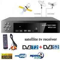 Leoie Smart Digital Satellite TV Receiver DVB-T2+DVB-S2 FTA 1080P Decoder Tuner MPEG4