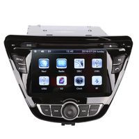 7 Inch Touchscreen Monitor Car GPS Navigation System for HYUNDAI ELANTRA AVANTE 2014 2015 Car Stereo DVD Player w/ Radio+RDS+Bluetooth+SWC+AUX In+Free Backup Rear View Camera+Free US Map by Indiny