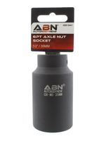 ABN Axle Nut Socket, 35mm, 1/2in Drive, 6 Point - Universal for All Vehicle 6pt Installation, Removal, Repair