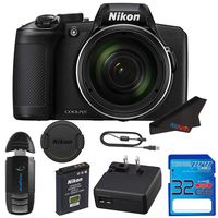Nikon COOLPIX B600 Digital Camera (Black) + Pixi Basic Kit
