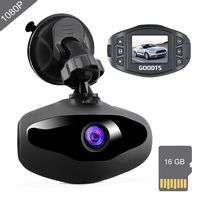 Dash Cam GOODTS Full HD 1080P Mini Car Camera Driving Recorder 1.5 inch Screen 170°Wide Angle, Dashboard Camera with G-Sensor Loop Recording WDR Motion Detection Night Vision (16GB Card Included)