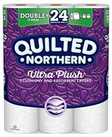 Quilted Northern Ultra Plush Toilet Paper, 12 Double Rolls, 12 = 24 Regular Rolls