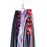 Umo Lorenzo Chrome Plated Tie Rack (Red)