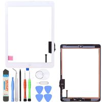 Unifix White Touch Screen Glass Digitizer for iPad Air 1st Generation with Pre-Installed Adhesive + Home Button + Toolkit