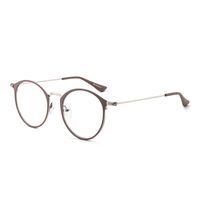 GLINDAR Retro Round Computer Glasses Metal Circle Frame Bule light Blocking Glasses for Women Reduce Eye Strain Light Tawny