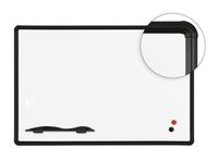 Balt Green-Rite Magnetic Porcelain Steel Dry Erase Markerboard Black Presidential Trim 2'H x 3'W electronic consumers