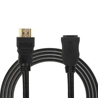 tlongtea65 DOONJIEY 0.3/0.5/1/1.5m Gold Plated HDMI Male to Female Extension Cable Extender 0.3M