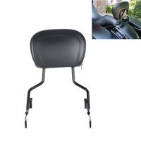 TCT-MT Sissy Bar Upright Passenger Backrest Pad Fit For Harley Road King FLHR Street Glide FLHX 2009-2020; Electra Glide Classic FLHTC FLHTCU FLHRC '09-2013; Ultra Limited FLHTK '10-19 Black