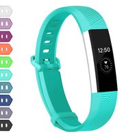 Wekin Replacement Bands Compatible with Fitbit Alta and Alta HR, Breathable Sport Silicone Wristbands Bracelet Strap with Secure Metal Buckle for Woman Men Small Large