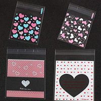 Self Adhesive Treat Bags 100 Pcs Cookie Bags Cellophane Treat Bags for Bakery Candies Dessert Cookie Packaging