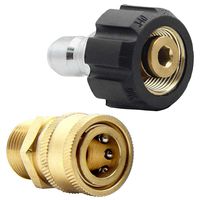 Twinkle Star Pressure Washer Adapter Set Quick Connect Kit, Metric M22 15mm, Compatible Sun Joe, TWIS292