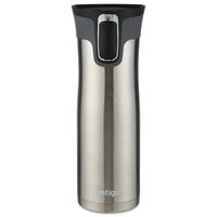 Contigo AUTOSEAL West Loop Vacuum-Insulated Travel Mug, 20 oz, Stainless Steel