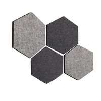 thehaki Sandwich Felt Board Hexagon Type Memo Board (CityVibe 4pcs Set)