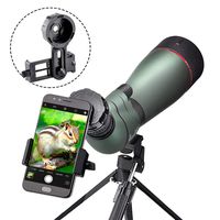 Landove 20-60X 80 Prism Spotting Scope- Waterproof Scope for Birdwatching Target Shooting Archery Outdoor Activities -with Tripod & Digiscoping Adapter-Get The Beauty into Screen