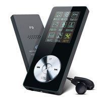 Lychee Mini MP3 Player with Speaker,Hi-Fi Lossless Sound Music Player Multifunction MP4 Player with FM Radio, Voice Recorder, Support up to 64GB, Black