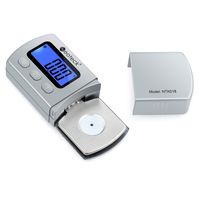 Neoteck Digital Turntable Stylus Force Scale Gauge 0.01g/5.00g Blue LCD Backlight for Tonearm Phono Cartridge - Silver