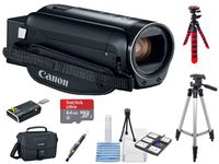 Canon VIXIA HF R80 A KIT + 2 Tripods + 64GB microSD Card + Camera Bag + Card Reader + 6PC Cleaning Kit + 2-in-1 Lens Cleaning Pen