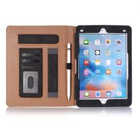 iPad 9.7 Case 6th Generation, YiMiky Lightweight Smart Stand Shell PU Leather Case Slim Fit Cover Hand Strap for iPad Air/iPad Air 2/ iPad Pro 9.7/2017 New iPad/ 2018 New iPad - Black