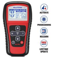 Autel TPMS Relearn Tool TS401, Tire Pressure Monitor Sensor Reset Tool for GM, Ford and More Vehicle Brands. TPMS Reset, Sensor Activation, Program, Key Fob Testing, with Lifetime Update