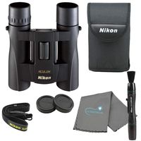 Nikon Aculon A30 10x25 Binoculars Compact Binocular - Black Bundle with a Nikon Lens Pen and Lumintrail Cleaning Cloth