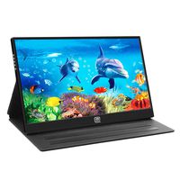 Corkea 15,6 inch Multi-Touch USB Portable Monitor,HDMI/USB C Video Input,Ultra-Slim 1080P Full HD Display,Ultrathin for Laptop PC Huawei Smartphone,PS3,PS4,Xbox Game Console,Raspberry Pi Mini PC