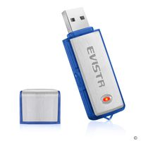EVISTR USB Voice Recorder - VR01 Flash Drive Mini Recorder for Lecture, Meetings, Office, Recordings with TimeStamp