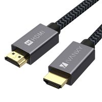 4K HDMI Cable 15 ft, iVANKY High Speed 18Gbps HDMI 2.0 Cable, 4K HDR, HDCP 2.2, 3D, 2160P, 1080P, Ethernet - Braided HDMI Cord, Audio Return (ARC) Compatible UHD TV, Blu-ray, PS4/3, Projector, Monitor