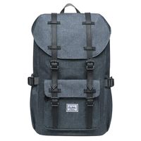 KAUKKO Laptop Outdoor Backpack, Travel Hiking& Camping Rucksack Pack, Casual Large College School Daypack, Shoulder Book Bags Back Fits 13" Laptop & Tablets Mini Size(6darkgrey)