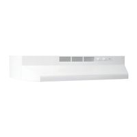 Broan-NuTone, White Broan 413001 ADA Capable Non-Ducted Under-Cabinet Range Hood, 30-Inch