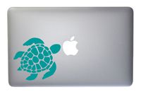 Lovable Sea Turtle Vinyl Decal for MacBook, Laptop or Other Device 5 Inch (Turquoise)