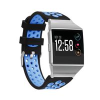 MoreToys Watch Bands for Fitbit Ionic, Silicone Sports Replacement Accessories Wristband Strap for Fitbit Ionic Smartwatch (Blue)