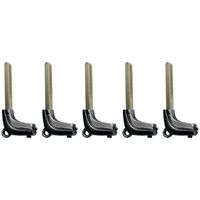 qualitykeylessplus Lot of 5 Smart Remote Emergency Key Blade Replacements for Lexus Uncut Insert with Free KEYTAG