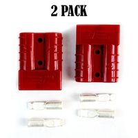 8 Gauge Power Ground Quick Disconnect Battery Trailer Jumper Red SB50-2 PCS