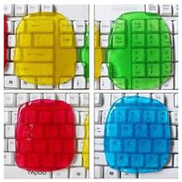 Keyboard Cleaner Cleaning Gel Sticky Jelly Dust Cleaning Gel Set Guitar Keyboard Computer Car Laptop Cyber Putty Super Silica Gel Gummy Dust Cleaner (4 Pack, Random Color)