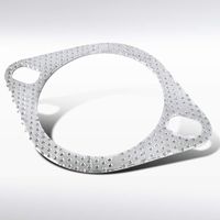 Autozensation 3" 2-Bolt Header Manifold Down Pipe Catback Turbo Exhaust Gasket Flange 1PC