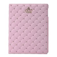 Gilroy Crown Smart Faux Leather Case Stand Cover for iPad 2 3 4 5 6 Air 2 Mini 1 2 3 4 (iPad2/3/4, Pink)