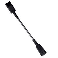 Quick Disconnect Jumper - Compatible Plantronics Quick Disconnect to GN QD Quick Disconnect - Jumper to Convert Your Headset QD to Work with Their Cords