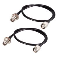 uxcell RG58 RF Coaxial Cable TNC Male to TNC Female Pigtail Jumper Cable 20 Inch 2pcs