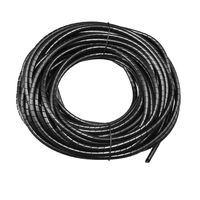 uxcell 3mm Flexible Spiral Tube Cable Wire Wrap Manage Cord 19M Length Black